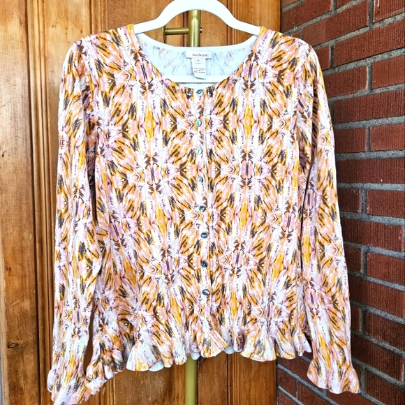 Sundance Abstract Button-Up Cardigan - Picture 1 of 7